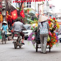 Oude stad, Hanoi, Vietnam