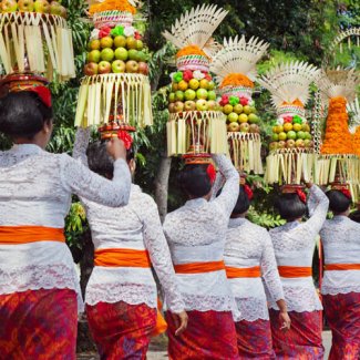 Kleurrijke ceremonie op Bali
