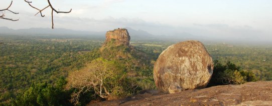 Uitzicht op Sigiriya Rock