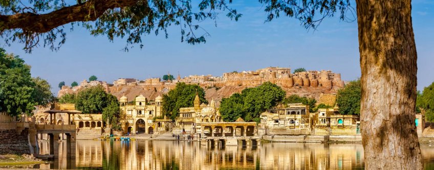 in, jaisalmer, temples and shrines around the lake gadisar jaisalmer.jpg