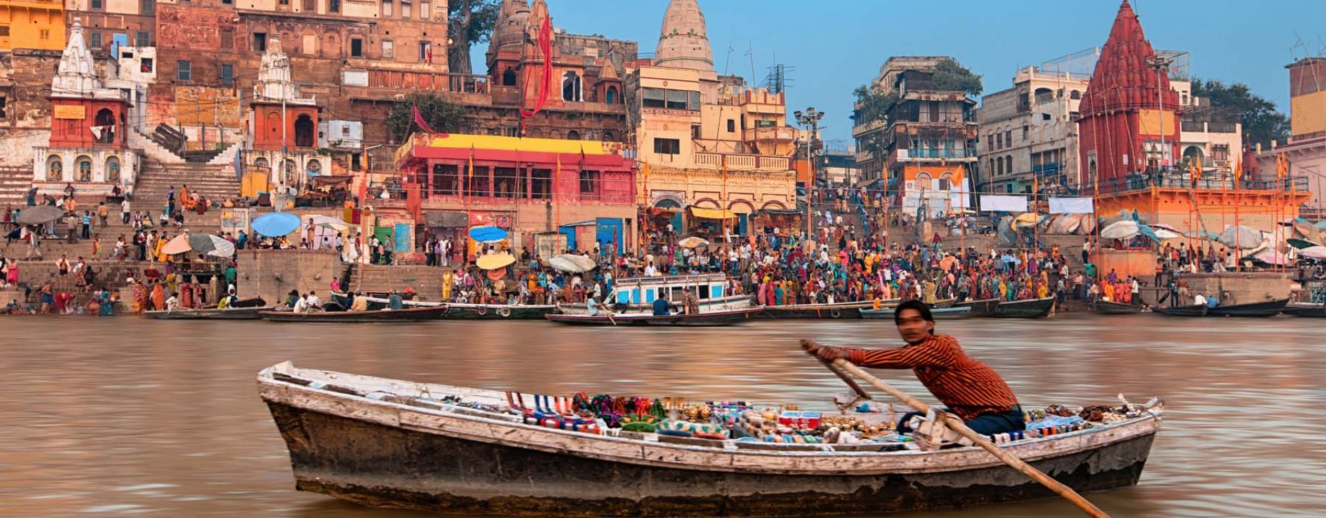 Straatbeeld in Delhi