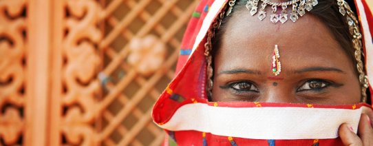 Vrouw in sari