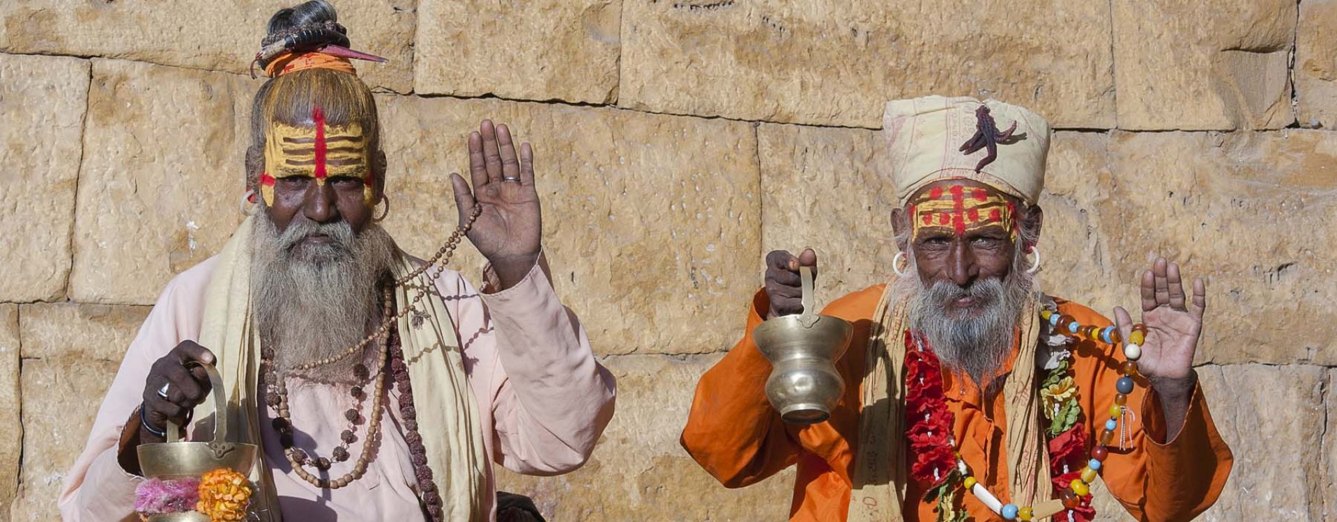 Straatbeeld in Delhi