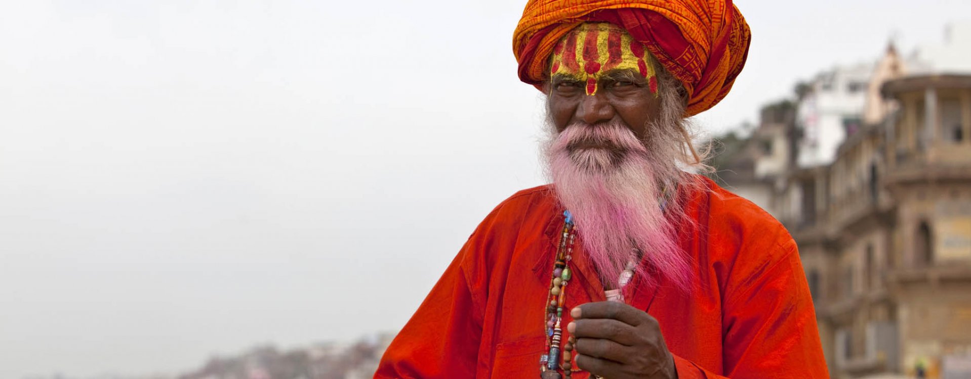 Straatbeeld in Delhi