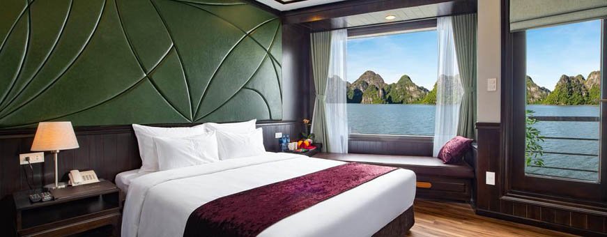 vn,peony cruises, lan ha bay, deluxe balcony cabin.jpg