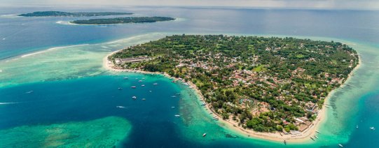 Gili's vanuit de lucht