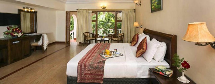 in, mahabalipuram, ideal beach resort, tweepersoonskamer met uitzicht op de tuin.jpg