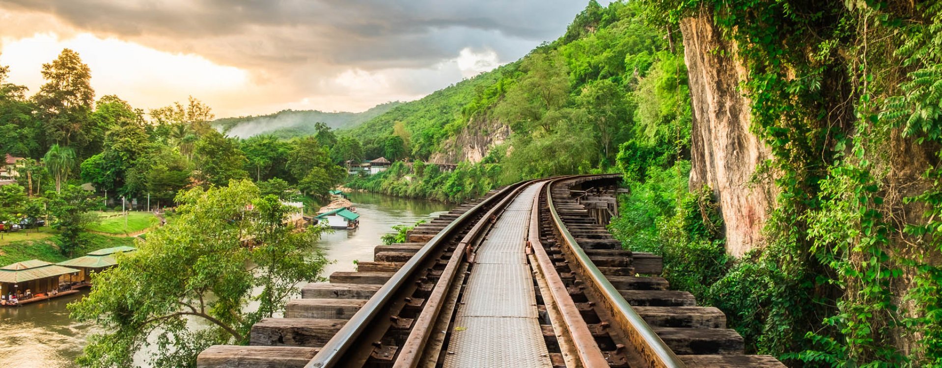 Treinspoor over de River Kwai