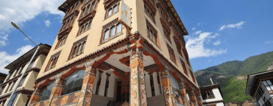 Bhutan, Thimphu, Thimphu Towers, Entree