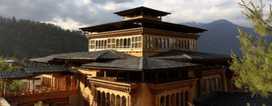 Bhutan, Paro, Naksel, Hoofdgebouw