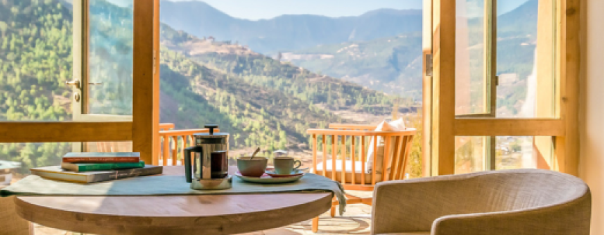 Bhutan, Paro, Spirit Sanctuary, Lounge