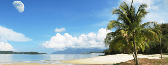 Witte zandstranden op Langkawi