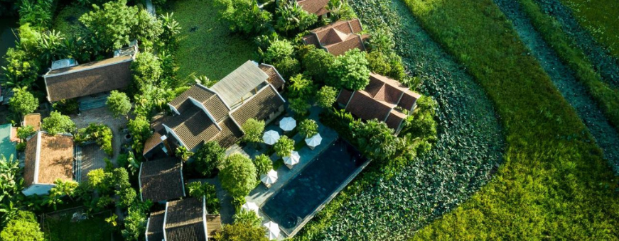 VN, Ninh Binh, Nham Village, omgeving bewerkt