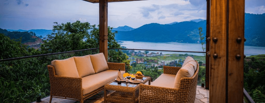 NP, Pokhara, Dorje's resort, terrras