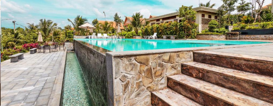 Cambodja, Mondulkiri, KNN, Zwembad