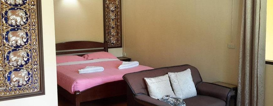 TH, Mae Hong Son, Piya Guesthouse, slaapkamer