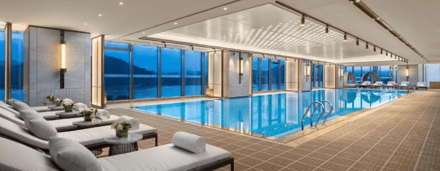 CN, Yichang, Wyndham Grand Riverside, zwembad