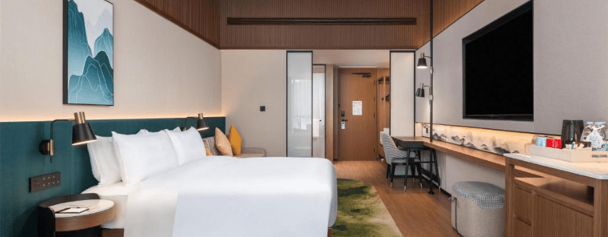 CN, Zhangjiajie, Hilton Garden Inn, kamer