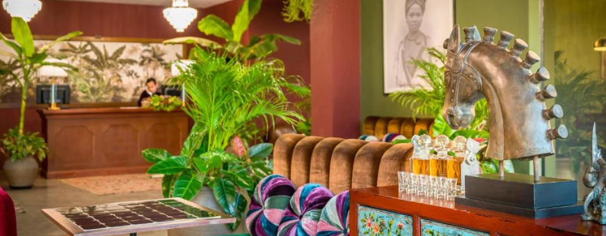 LA, Vientiane, Lao Poet Hotel, receptie