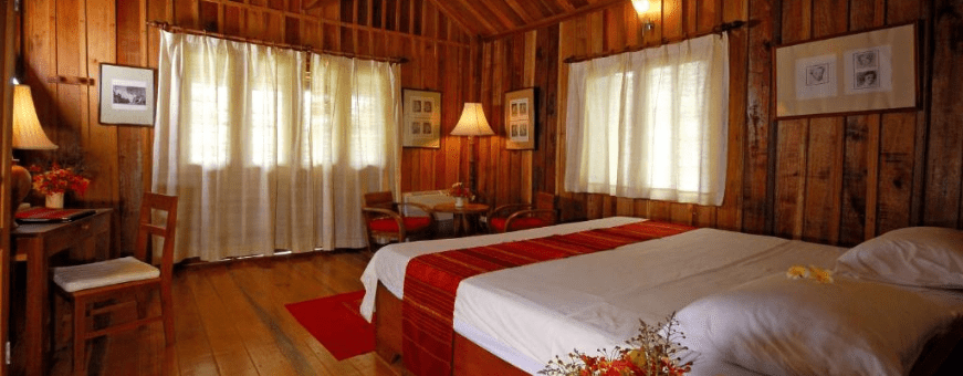 Laos, Champasak, La Folie Lodge, kamer