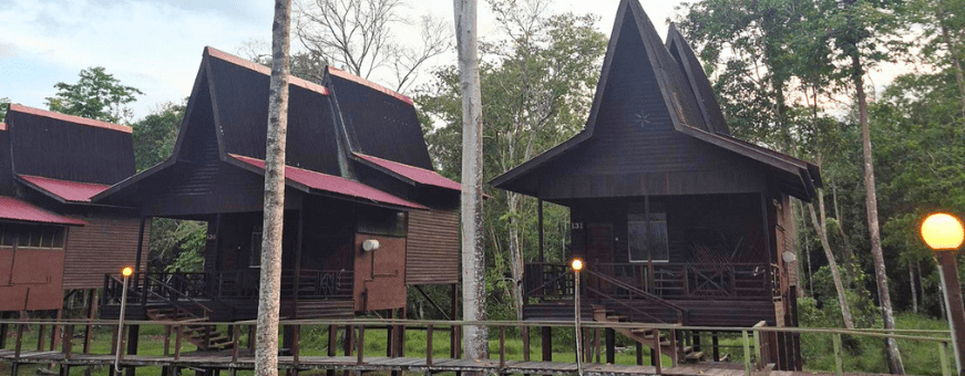 Kinabatangan Rivier, Bilit Rainforest Lodge, Bungalow