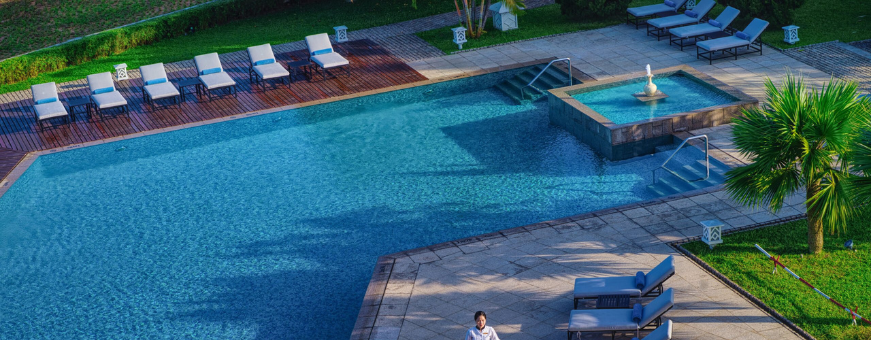 VN, Hue, Azerai La Residence, zwembad