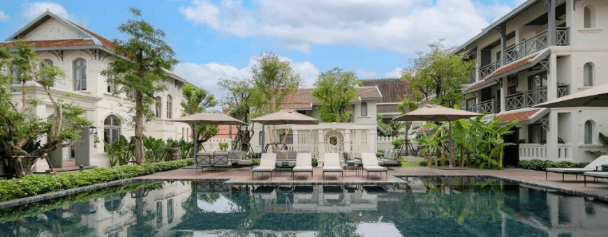 LA, Vientiane, Souphattra Heritage, zwembad