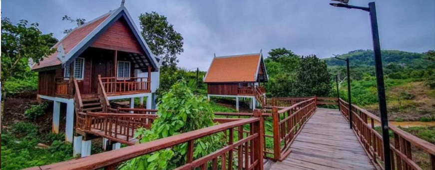 Cambodja, Mondulkiri, Greenhouse Retreat, Bungalow