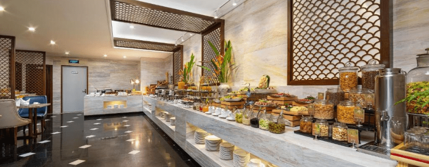 VN, Hanoi, The Oriental Jade, ontbijtbuffet