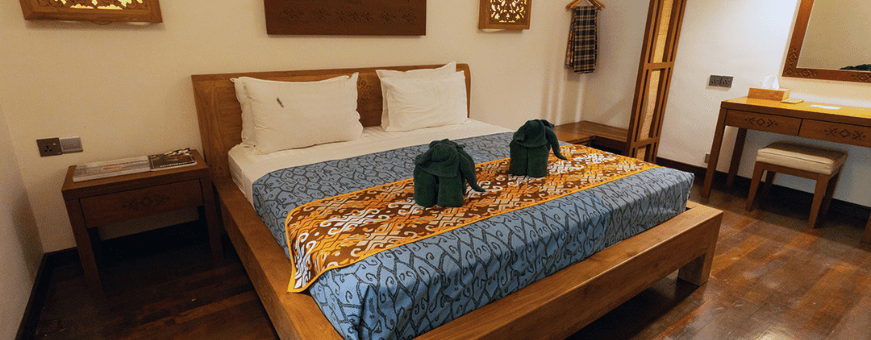 Kinabatangan Rivier, Sukau Ranforest Lodge, Kamer