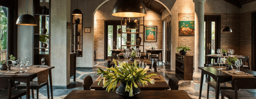 VN, Ninh Binh, Nahm Village, restaurant bewerkt