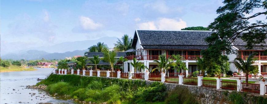 LA, Vang Vieng, Riverside Boutique Resort, ligging