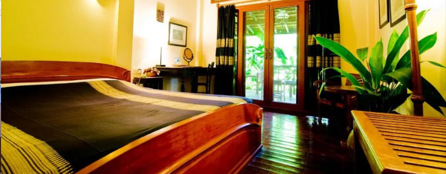 Cambodja, Ratanakiri, Terres Rouge Lodge, Kamer