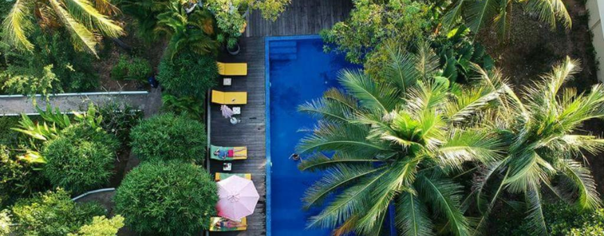 KH, Kampong Thom, Sambor Village, zwembad