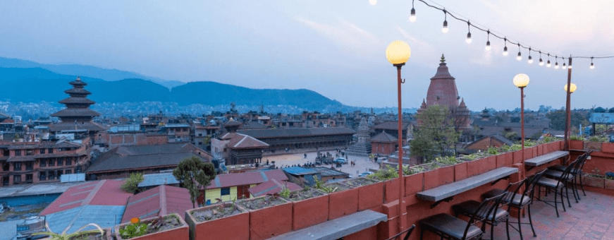 NP, Baktapur, Vajra, uitzicht bewerkt