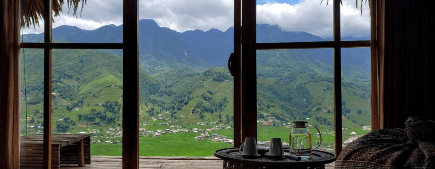 VN, Sapa, Eco Palms House, view