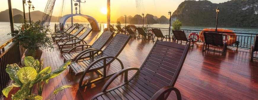 VN, Halong Bay, Sena Cruise, dek