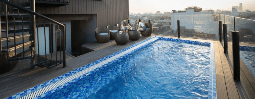 VN, Hanoi, Solare De Monte, zwembad