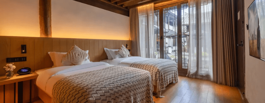 CN, Lijiang, Sedona Sanhe Hall, kamer