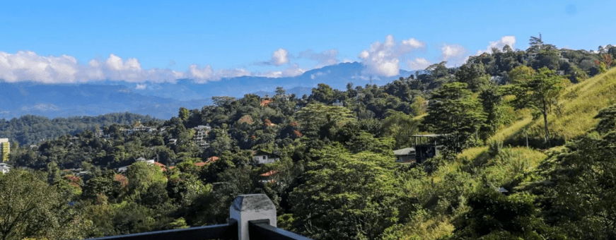 LK, Kandy, Hanthana House, uitzicht