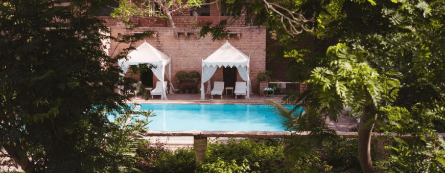 IN, Jodhpur, Devi Bhawan, zwembad