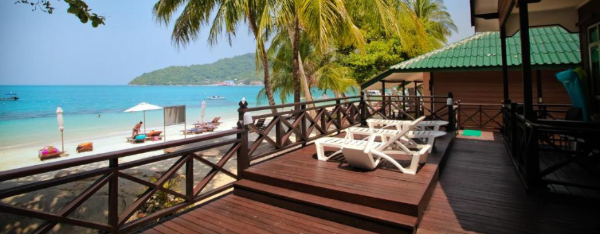 Perhentian, Tuna Bay Resort, Terras