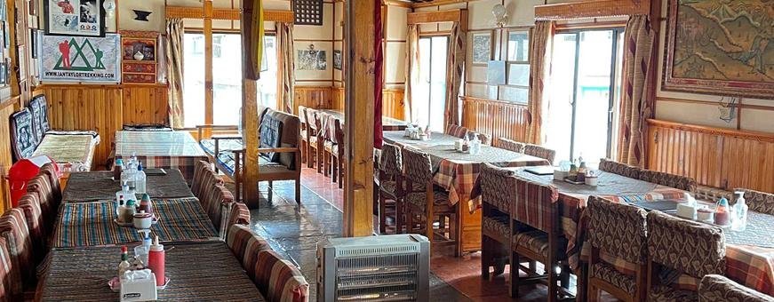 NP, Namche, Namche Hotel, eetzaal