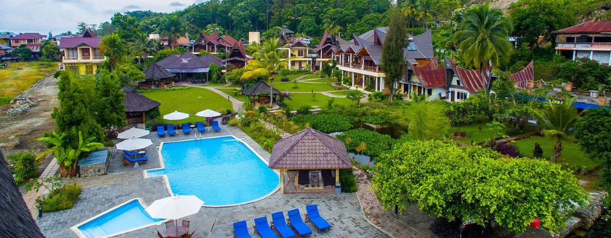 ID, Samosir, Tabo Cottage, zwembad