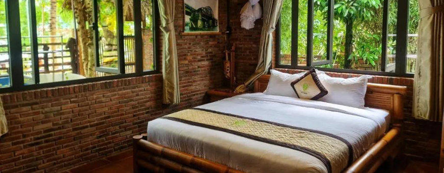 VN, CanTho,  Bamboo Eco Village, bedroom