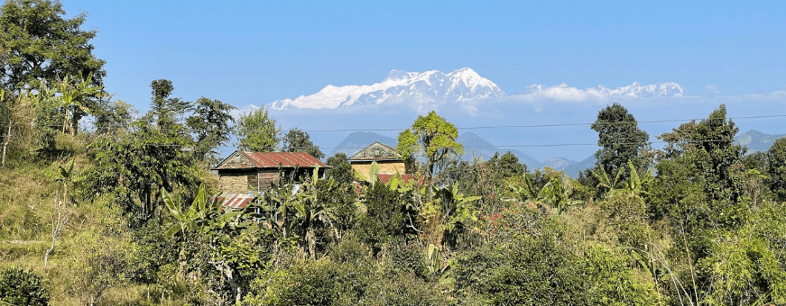 NP, Riepe Village, uitzicht bergen