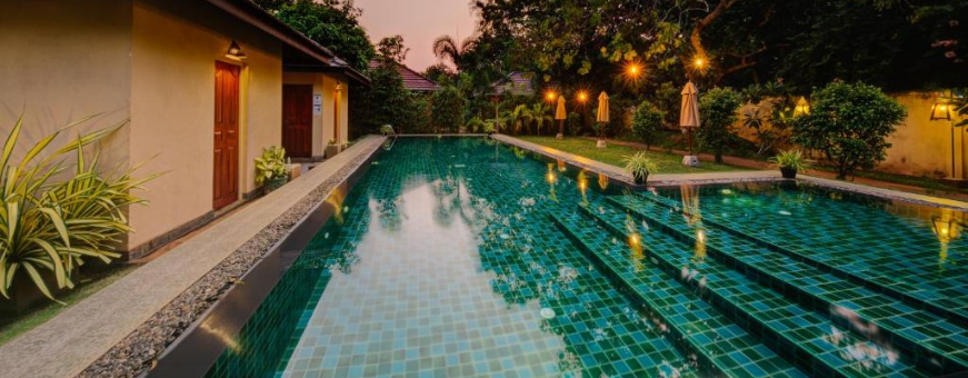 LK, Arugam Bay, Spice Trail, Zwembad