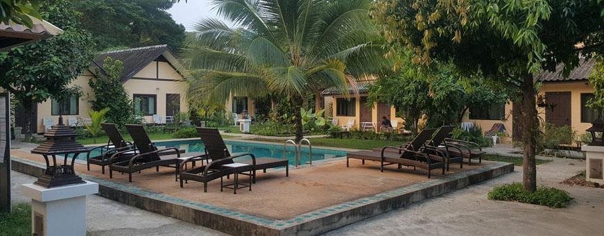 TH, Mae Hong Son, Piya Guesthouse, zwembad