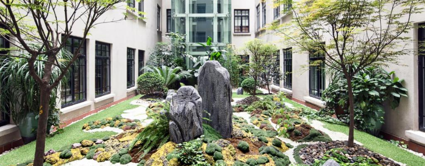 CN, Shanghai, The Yangtze Boutique, binnentuin