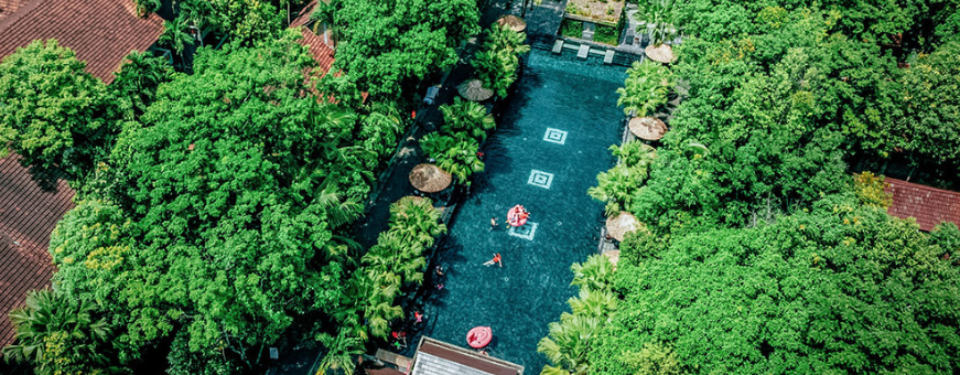 VN, Hué, Pilgrimage Village, zwembad